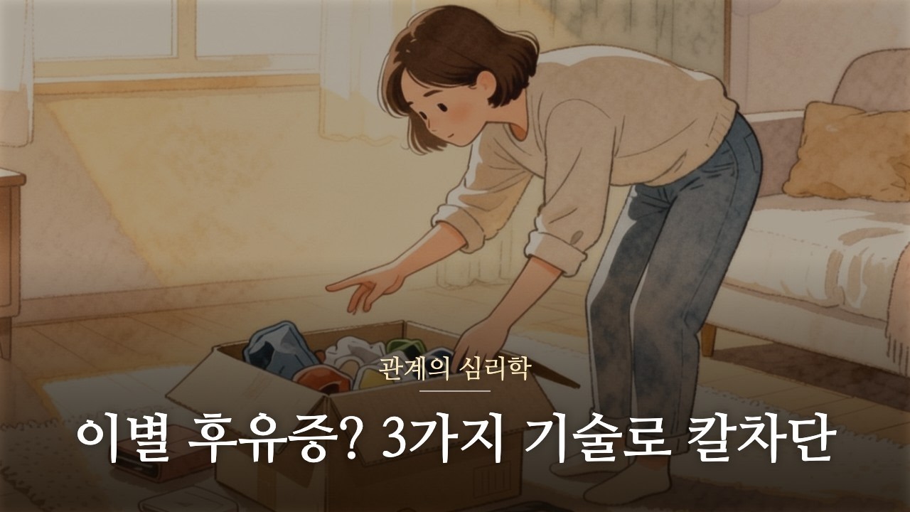 심리분석 이별 후유증 싹 사라지는 법   미련에 질척거리는 당신을 위한 3가ᄌ