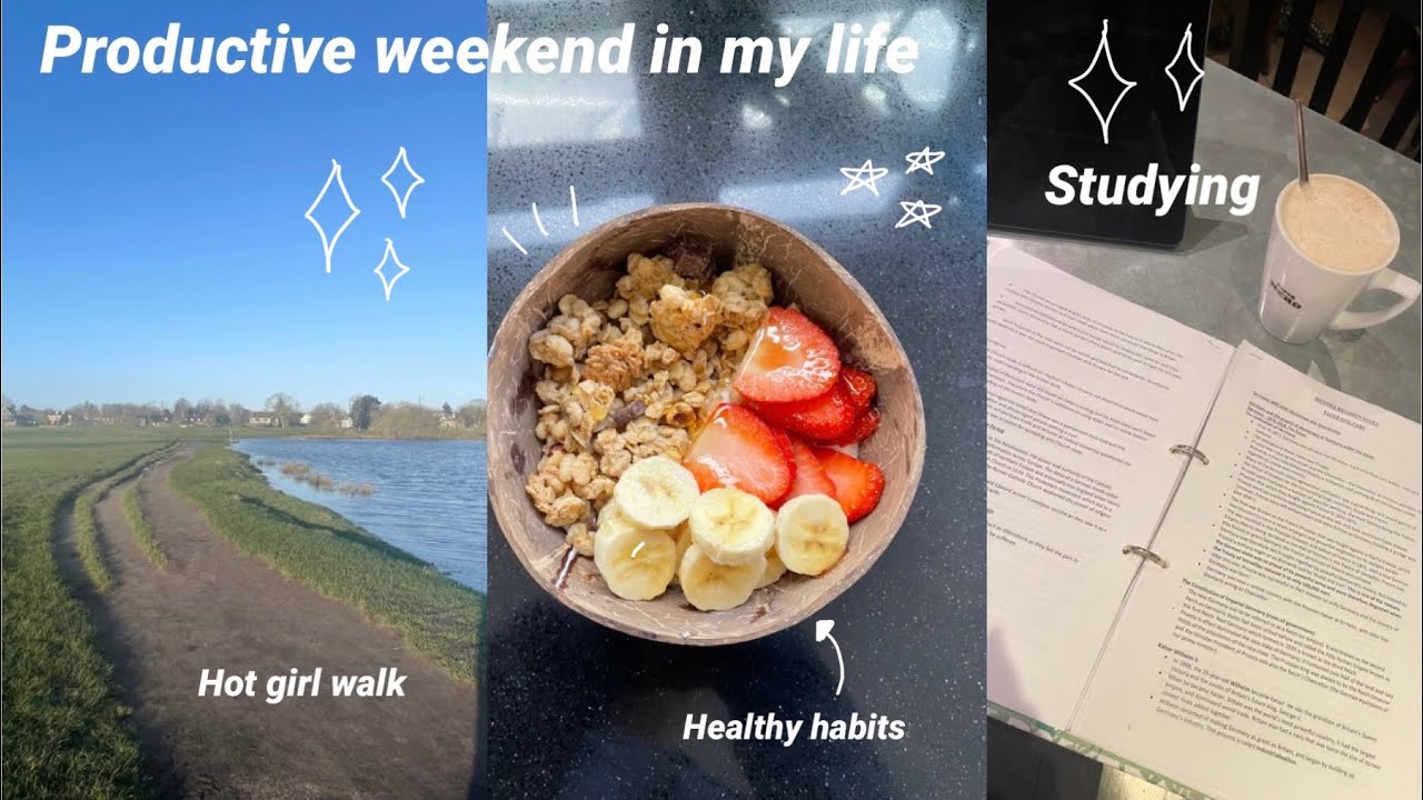 ￼ productive weekend in my life!! Trying to find a balance. Healthy habits, better organisation!
