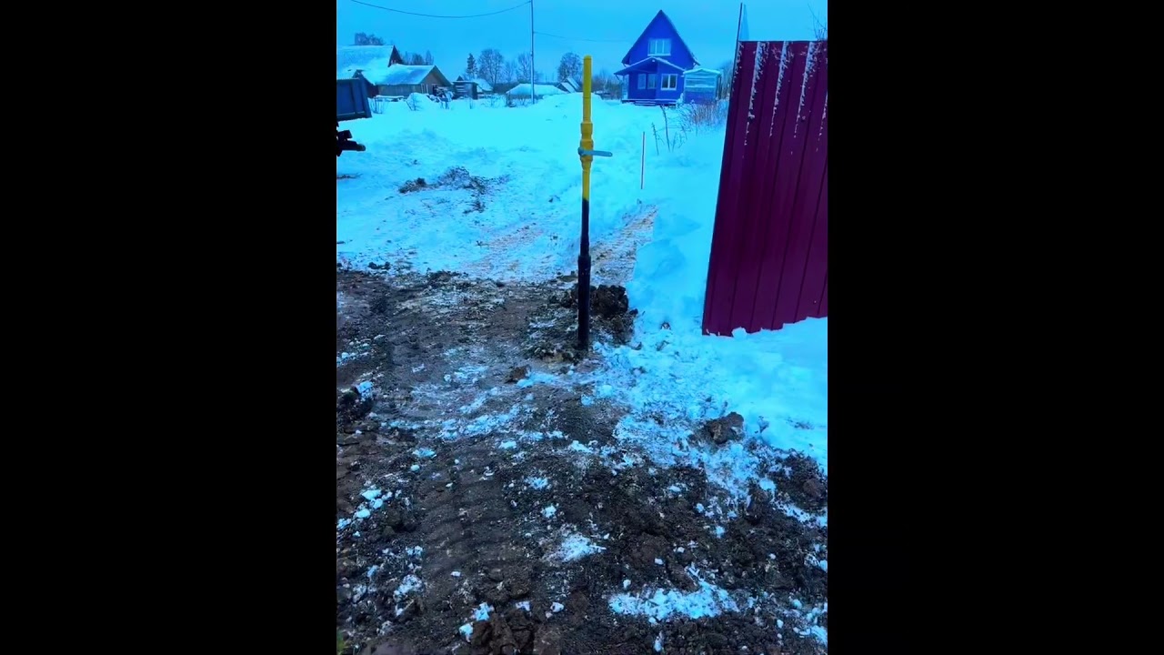 😱❄️🥶 #automobile #work #excavator #constructionlife #farming #стройка #snow #winter #construction