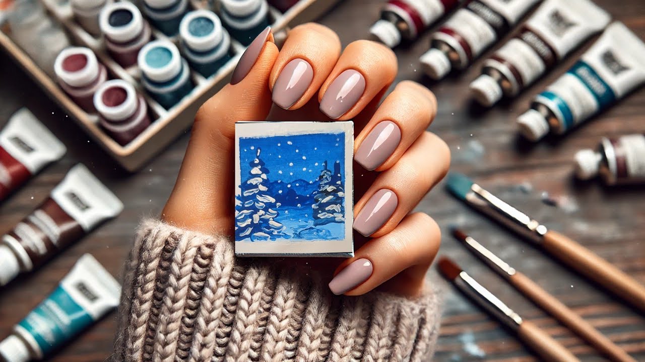 Easy Acrylic Winter Painting ❄️ | Simple Mini Art for Beginners 