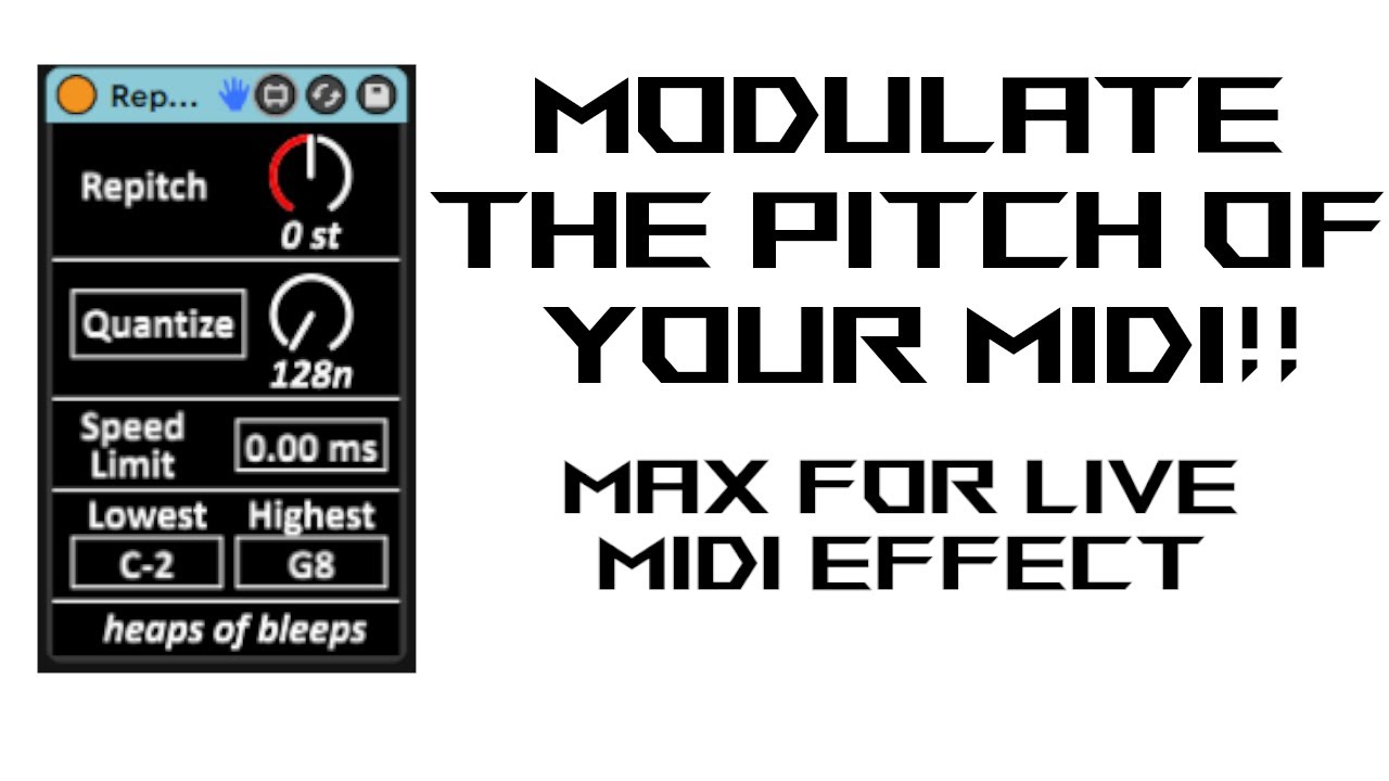 Repitch: Free Max for Live Device Demo