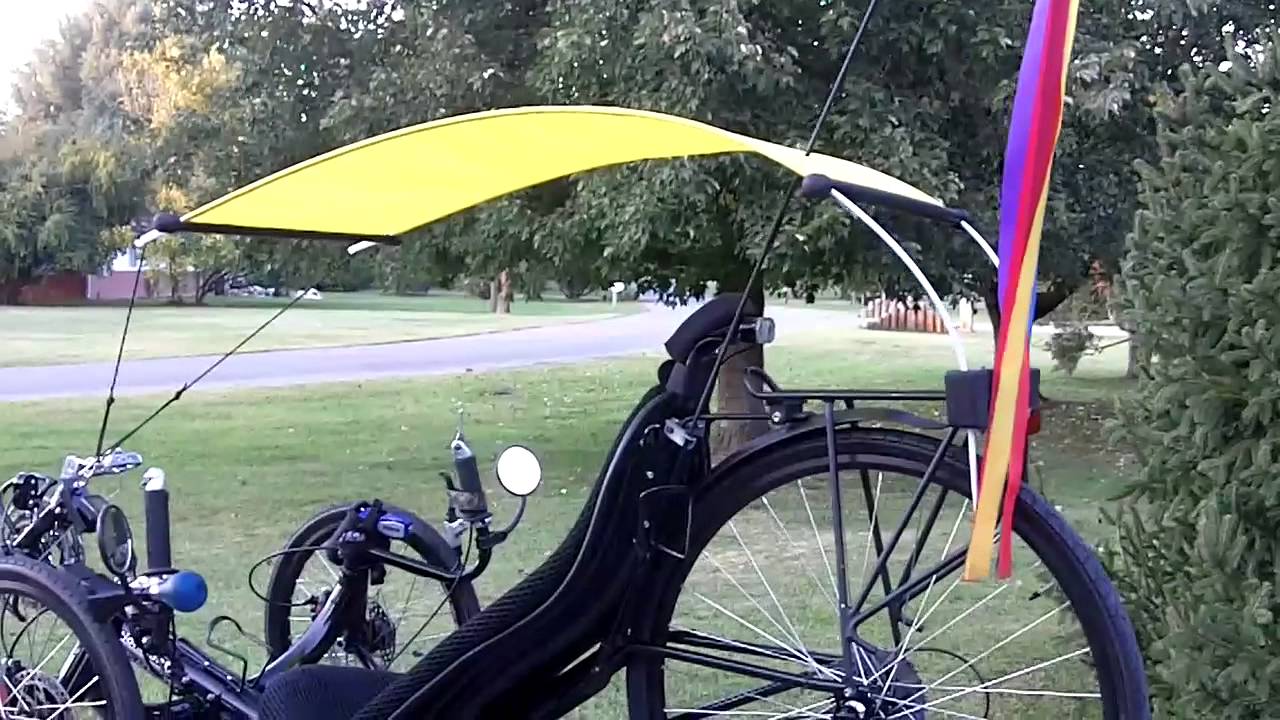 Recumbent Trike Hood, Sun & Rain Protection 2011-10-07, ActionBent, Canopy