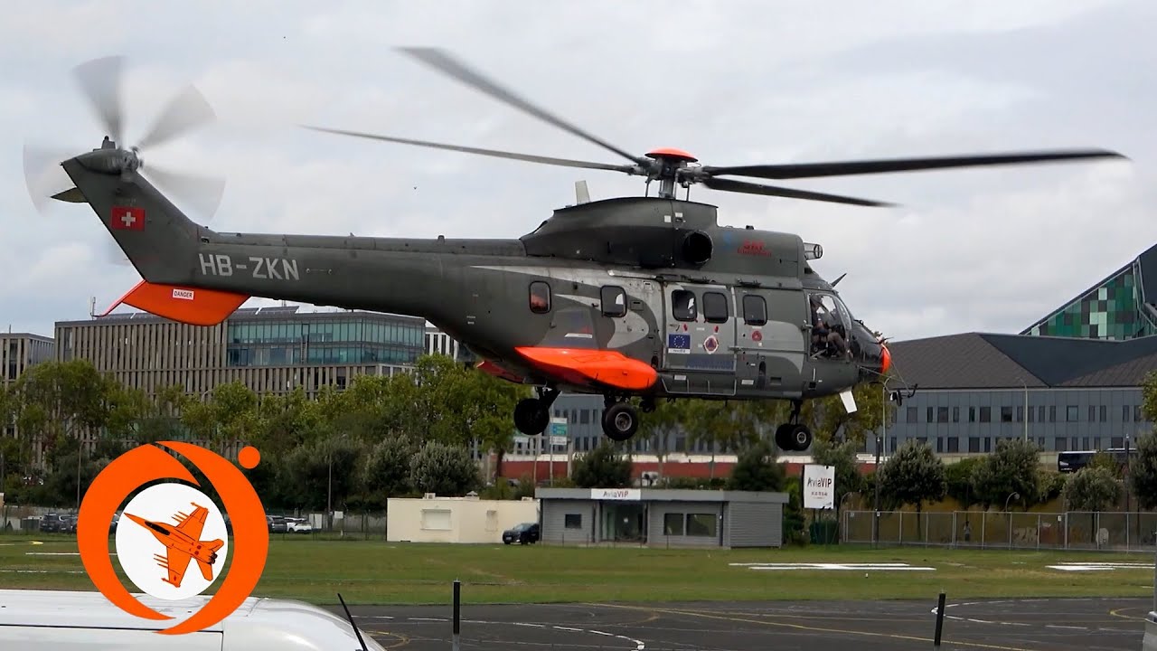 Airbus H215 Super Puma (SAF Hélicoptères) – Epic Takeoff in Paris
