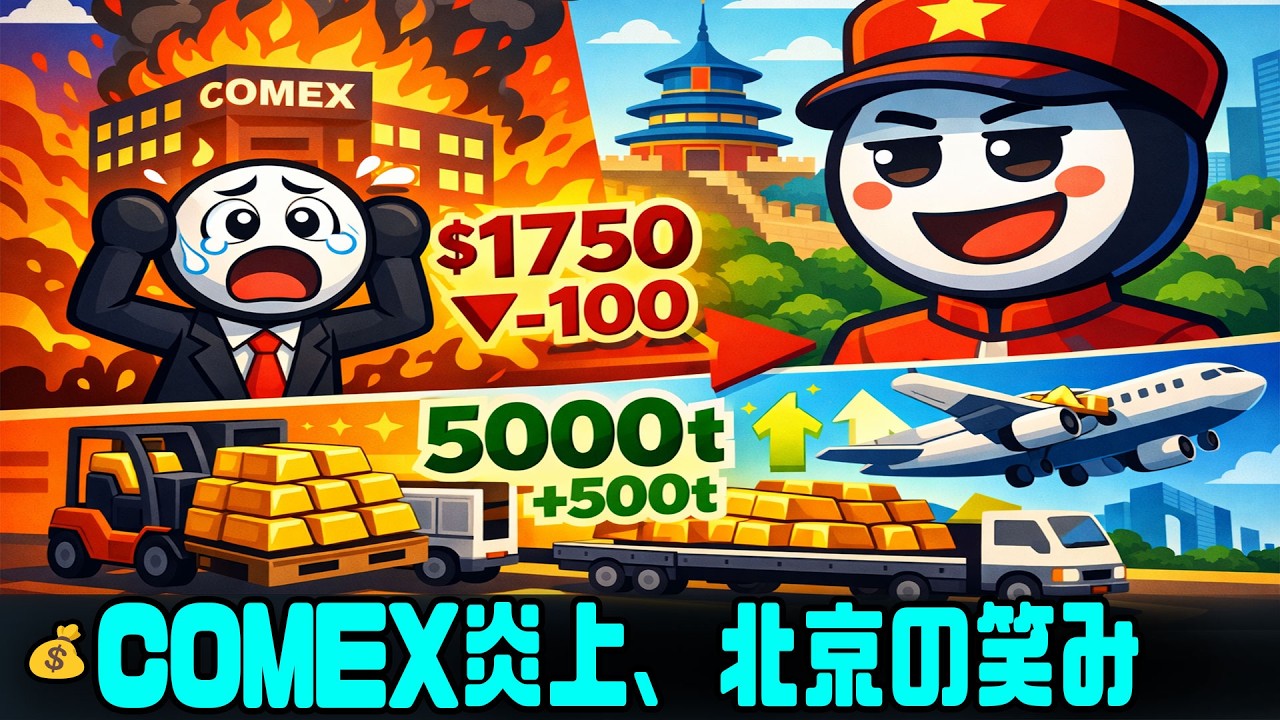 🔥「COMEXが燃えた日、北京は笑っていたのか：金の大移動と通貨戦争の新章」