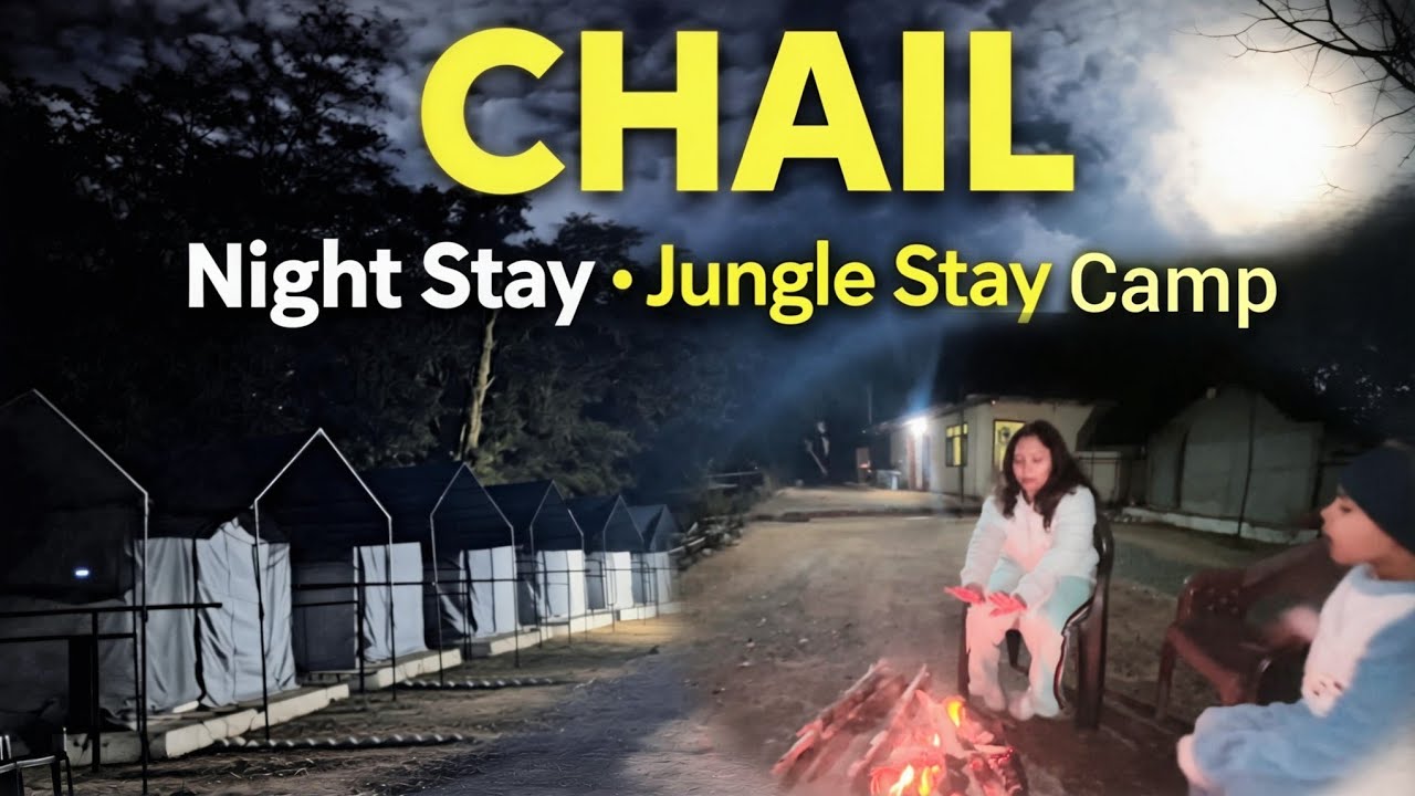 Chail Trip Ep.-1 : Night stay & Morning Vibes | Nature Experience in Moonlight with family 
