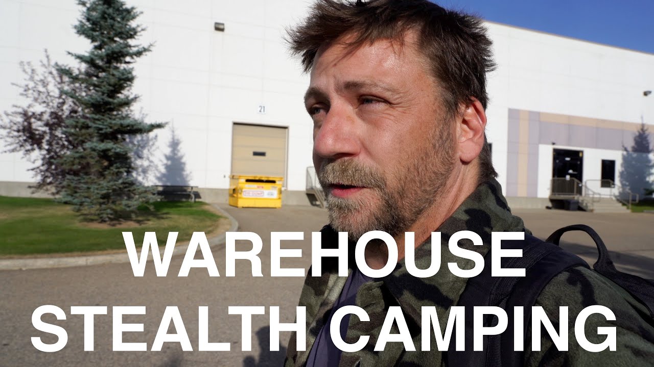 Urban Stealth Camping Behind Warehouse