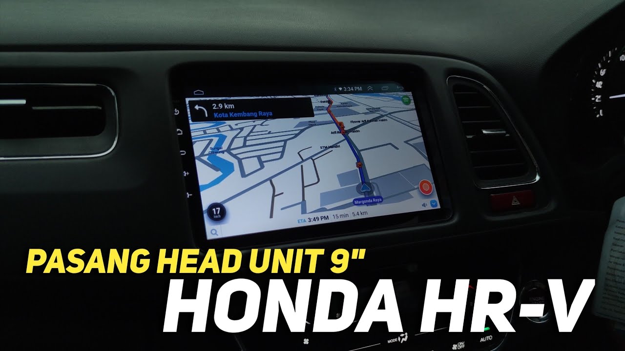 Pasang Head Unit 9 Inci di Honda HR-V (Part 1/4)