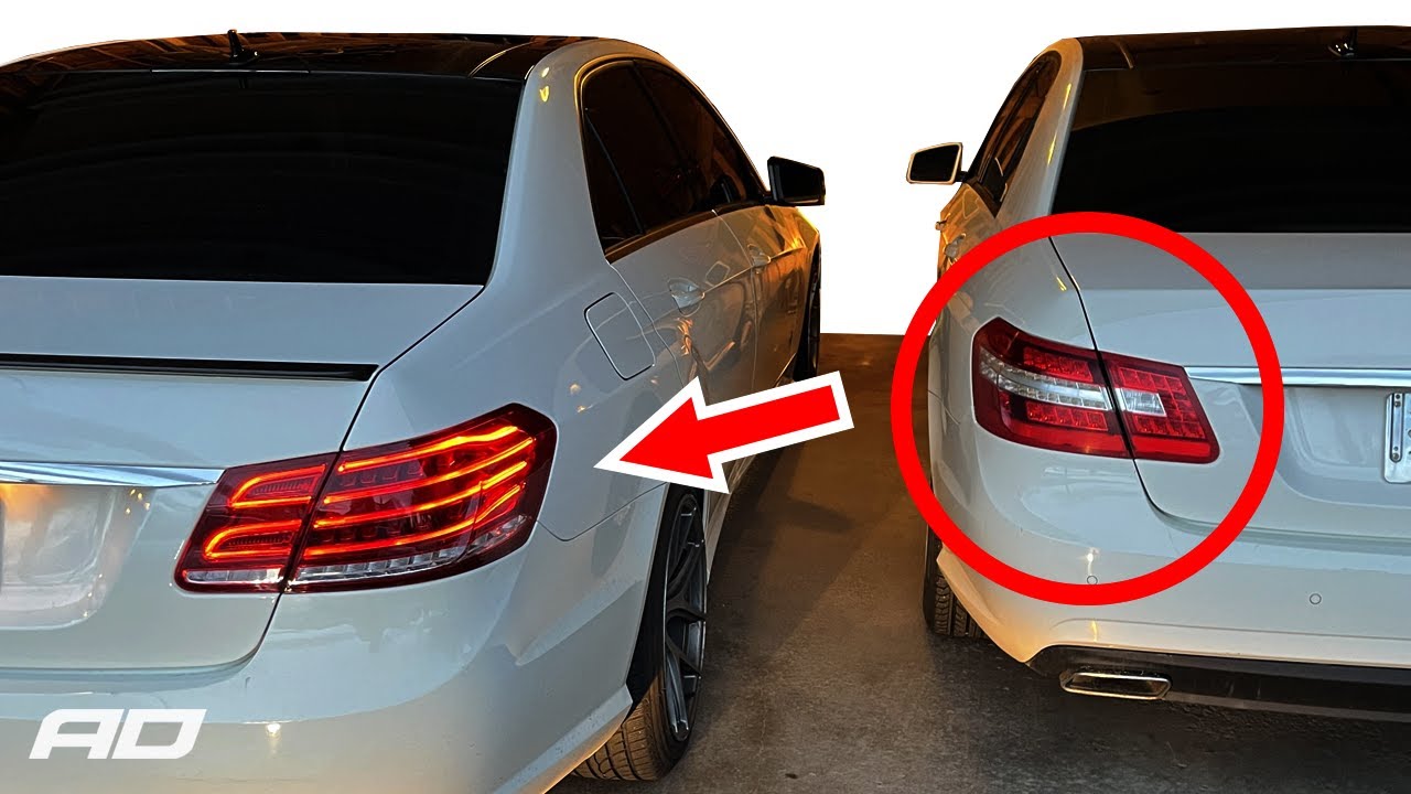 Установка светодиодных задних фонарей Ebay Facelift на мой Mercedes E-Class 2010 года (W212)