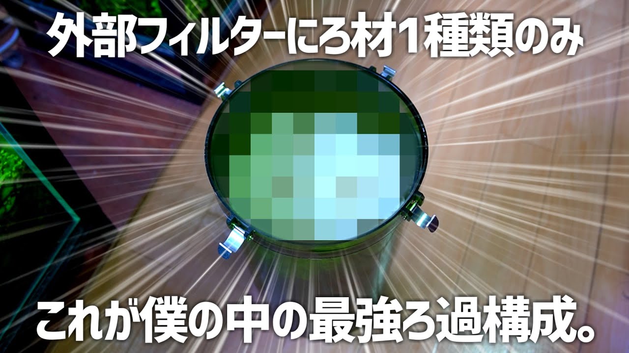 ズボラはコレ一択!!外部フィルター2個にろ材1種類だけという尖った構成。＃463【アクアリウム】