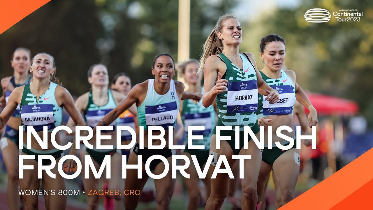 Horvat snatches 800m win after crazy home straight | Continental Tour Gold 2023