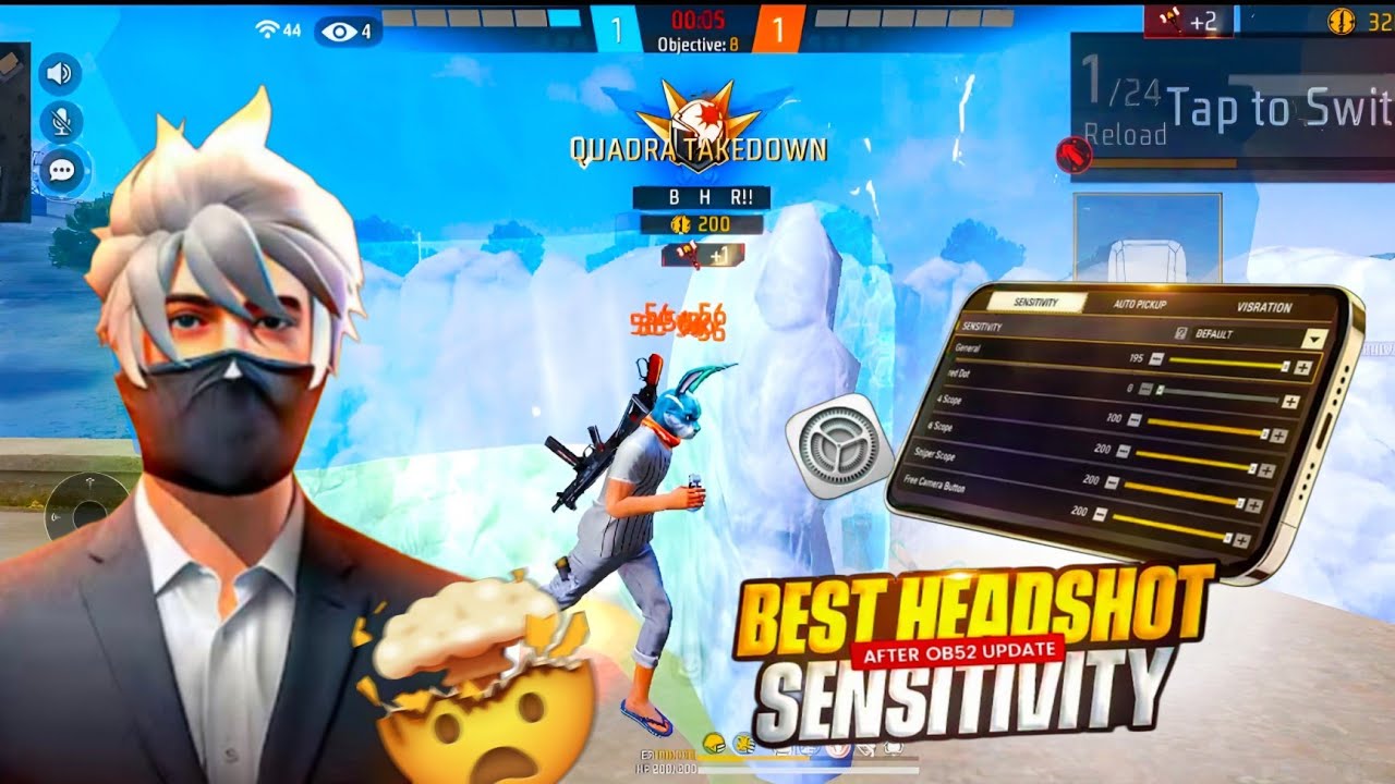 OB52 UPDATE NO RECOIL SENSI🤯🇧🇷|| BEST SENSITIVITY AFTER UPDATE😱|| NO RECOIL ❌ 💯 WORKING|| FREE FIRE 