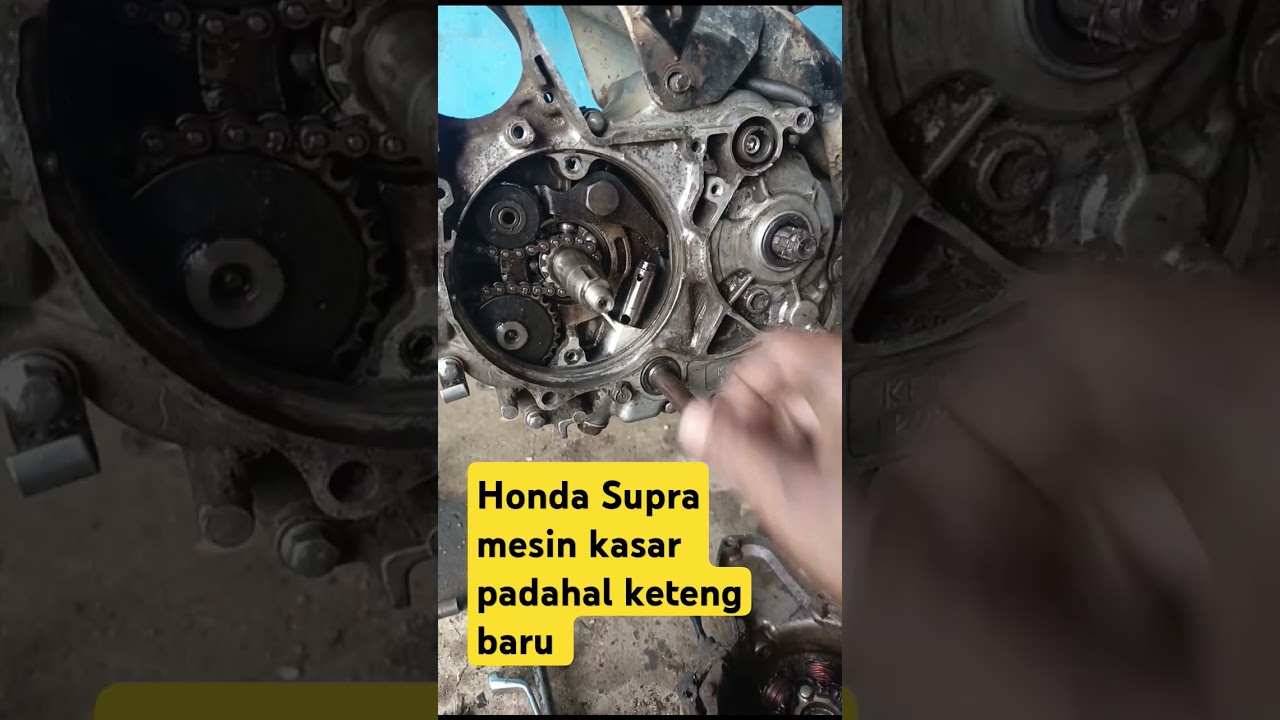 penyebab Honda Supra mesin bunyi kasar #shorts  #supra