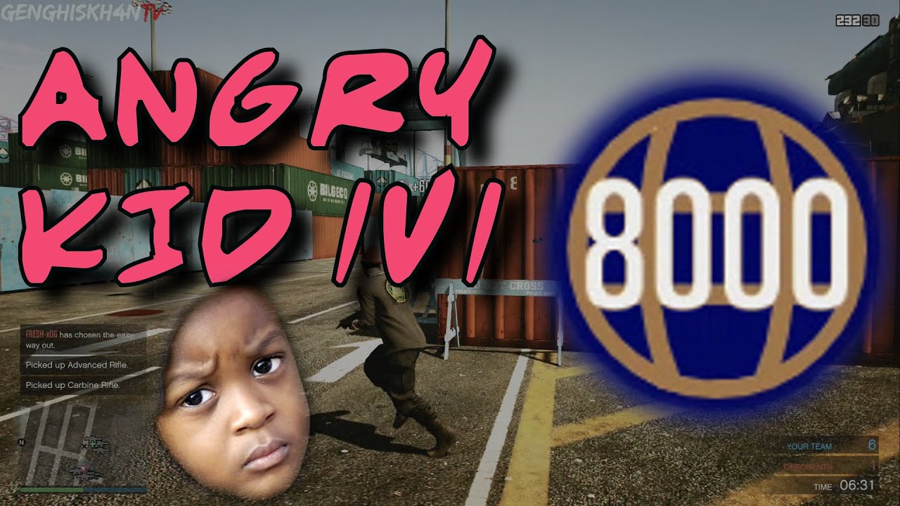 TROLLING AN ANGRY LEVEL 8000 KID! (GTA 5 RAGING)