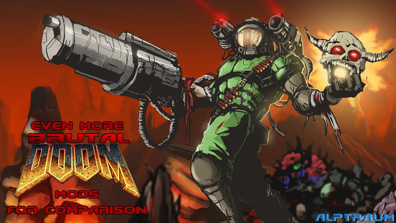 Ещё больше брутальных модов для Doom для сравнения.