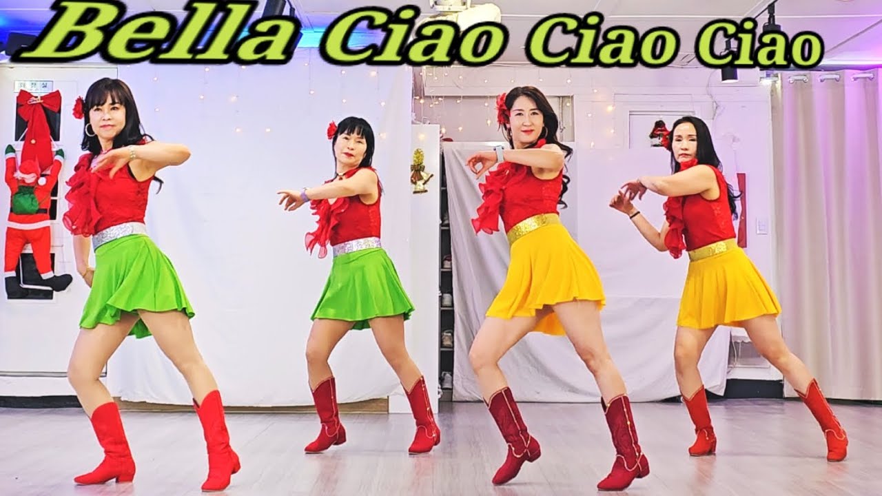 Bella Ciao Ciao Ciao Line Dance || 차오👏차오👏차오👏귓가에 맴돌아 || 쉬운중급