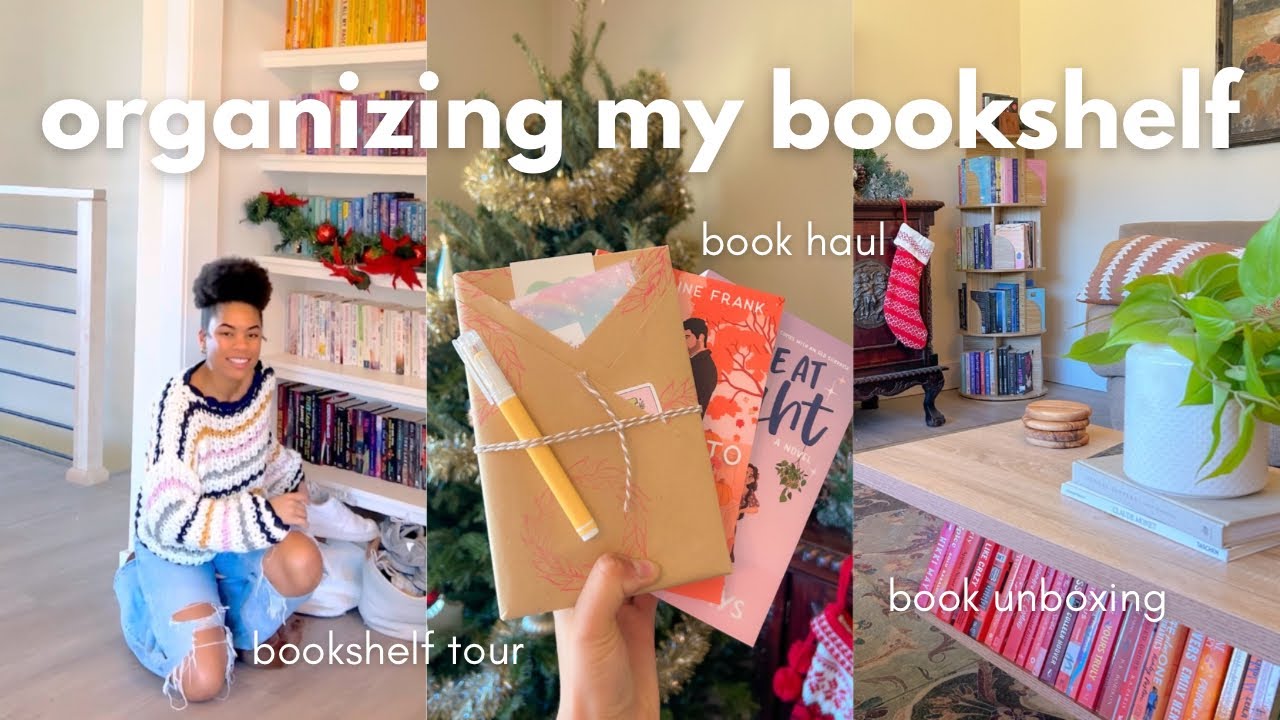 bookshelf tour!!! organizing my books + book haul 📚📖