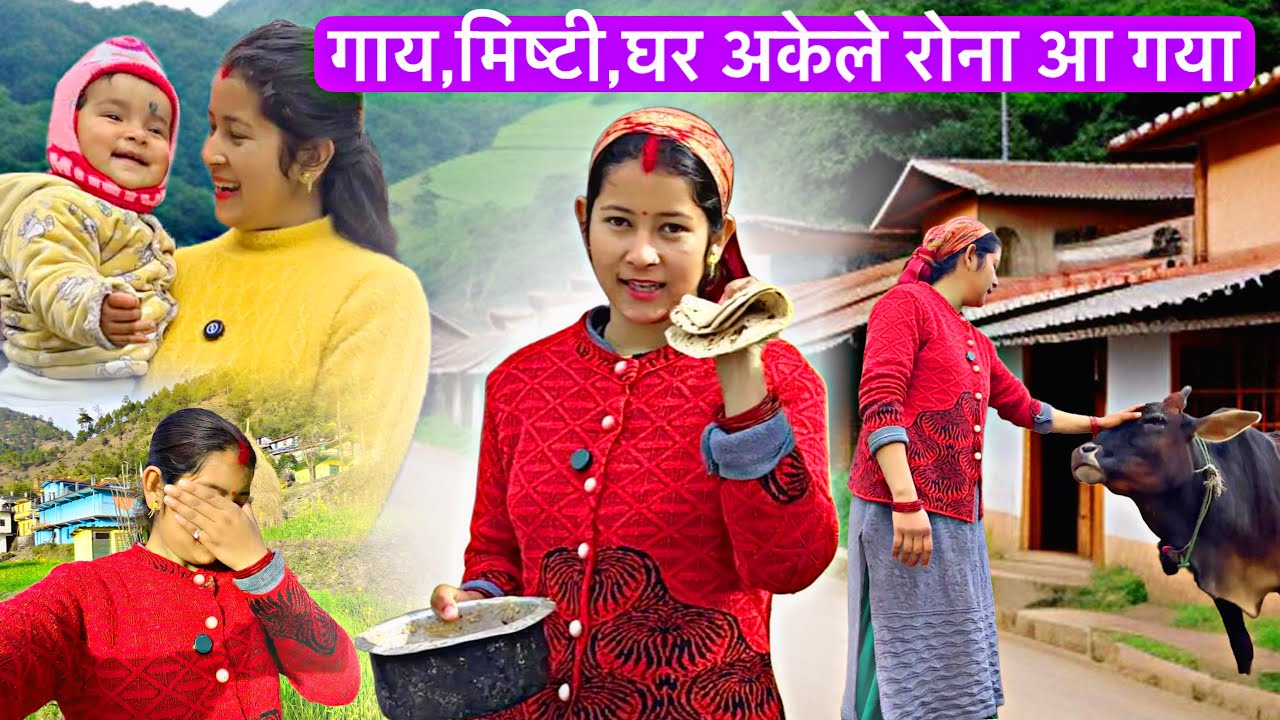 घर में इतना काम Mister Ji भी नहीं है आज सब कुछ संभालना मुश्किल है || रोना आ रहा है || Pahadi Vlog ||