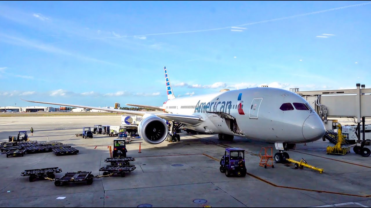 American Airlines Boeing 787-8 / Dallas Ft. Worth to Miami