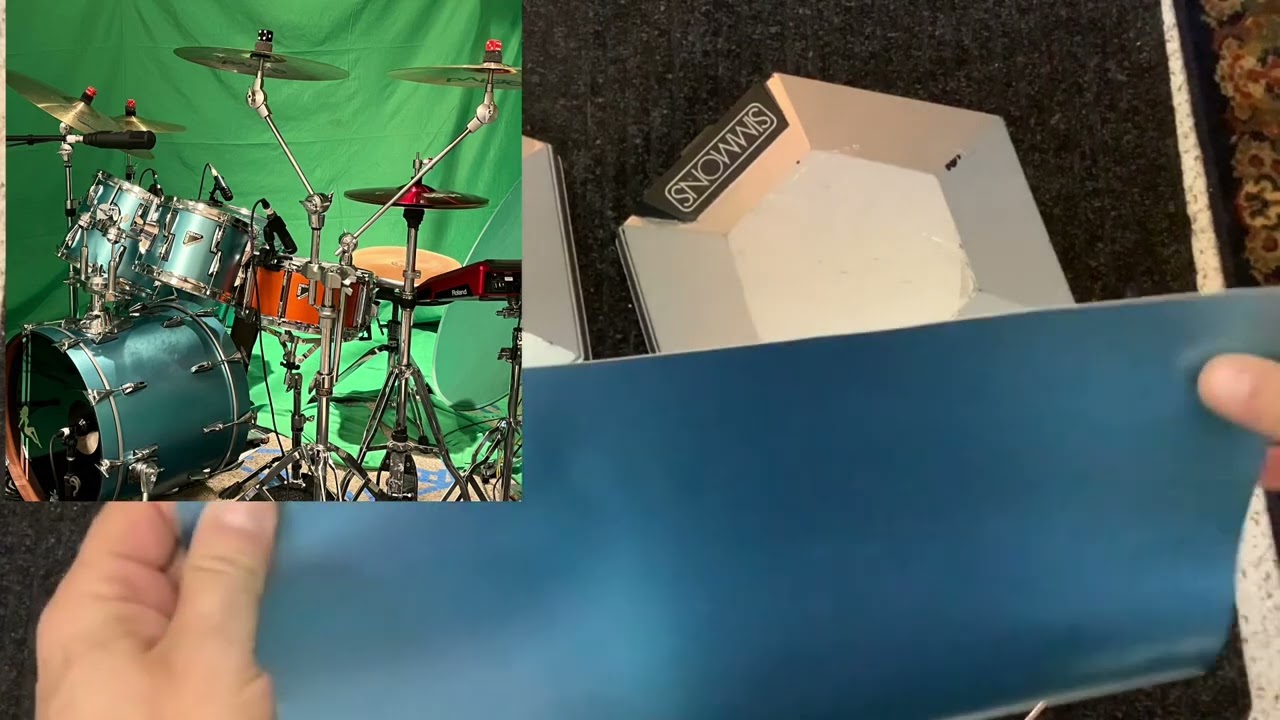 Changing the color of 80s Simmons eDrums FAST!