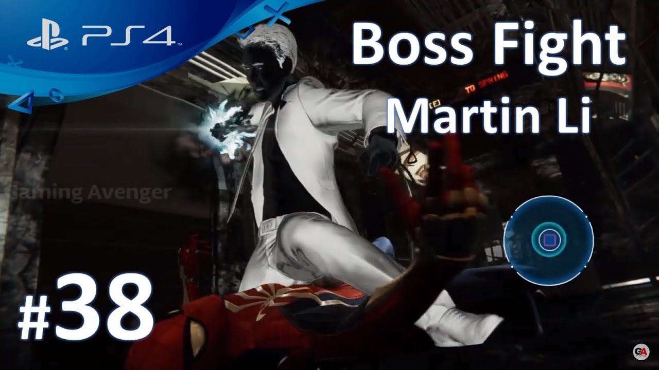 Marvel Spider-Man | Boss Fight | Martin Li | Train Fight | Gameplay 38 | Playstation 4 (PS4)