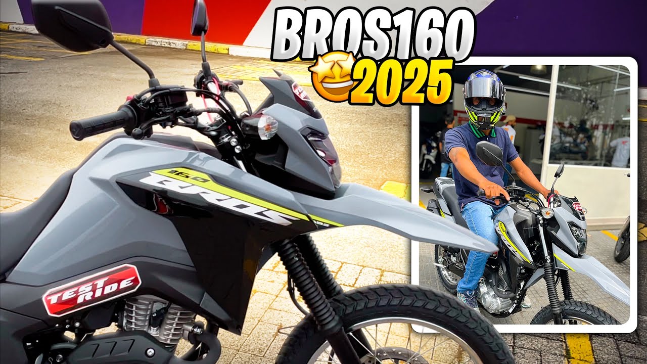 SAINDO DA HONDA COM A BROS160 2025 🔥 *conheça em detalhes*
