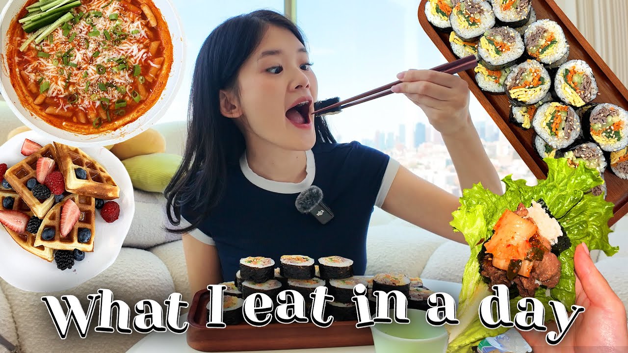 what I eat in a day | simple home KOREAN meals & recipes 🥘🍜🍳