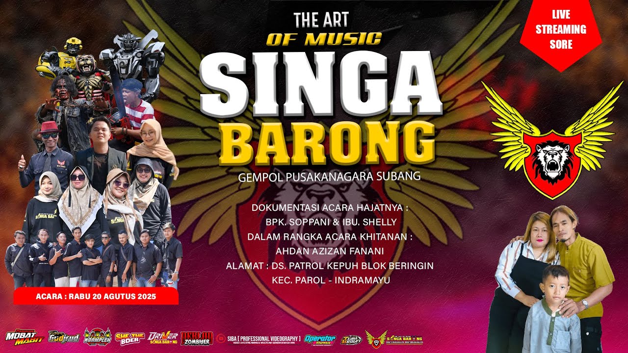 LIVE NGARAK SINGA BARONG || TANGGAL 20 AGUSTUS 2025 || ALAMAT DS.PATROL KEPUH KEC. PATROL INDRAMAYU