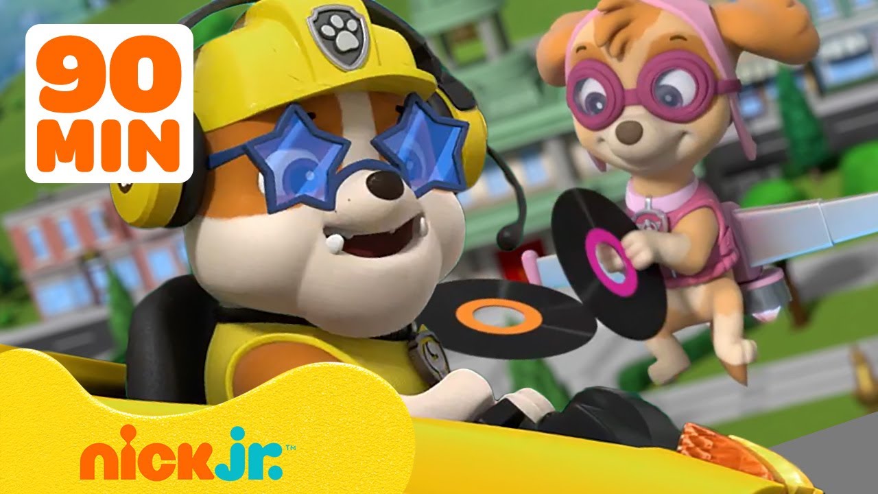 Rubble & PAW Patrol Pups Are On the Double! w/ Skye, Chase & Zuma | 90 Minute Compilation | Nick Jr.