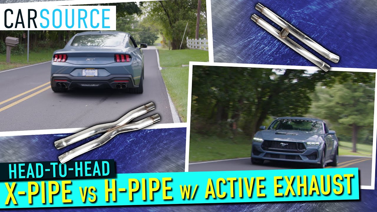 2024 Mustang GT Active Exhaust: X-Pipe vs. H-Pipe Sound off!!  🔥