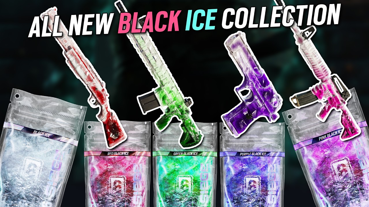 All New BLACK ICE Collection - RED, GREEN, VIOLET, PINK - Operation Silent Hunt