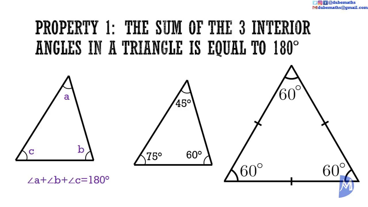 Angle properties of Triangles | Geometry