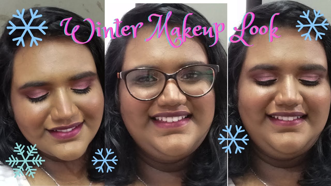 Winter Makeup look| Cherry, burgundy color theme makeup look| Beginner friendly makeup tutorial.