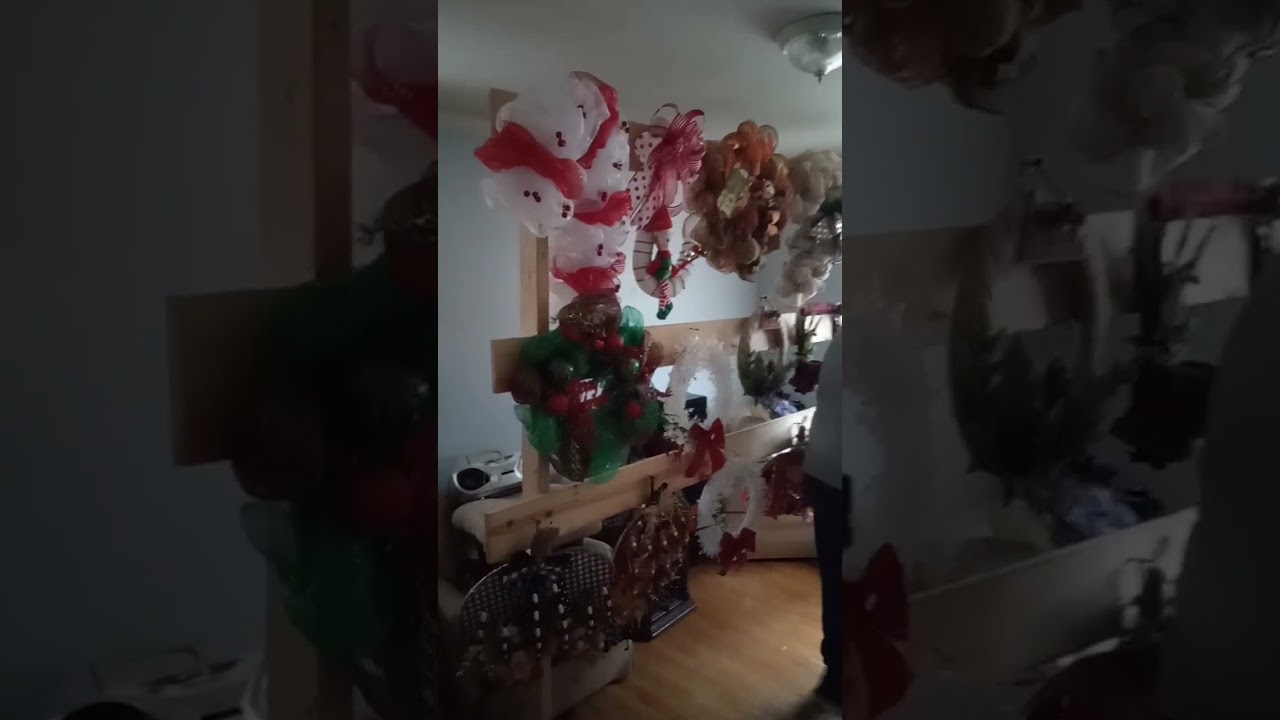 Custom wreath sale display
