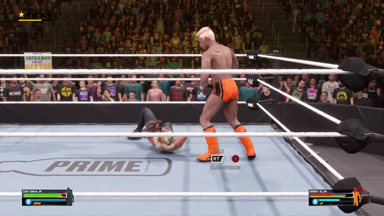 WWE 2K25 Universe Mode - Darby Allin vs Zack Sabre Jr
