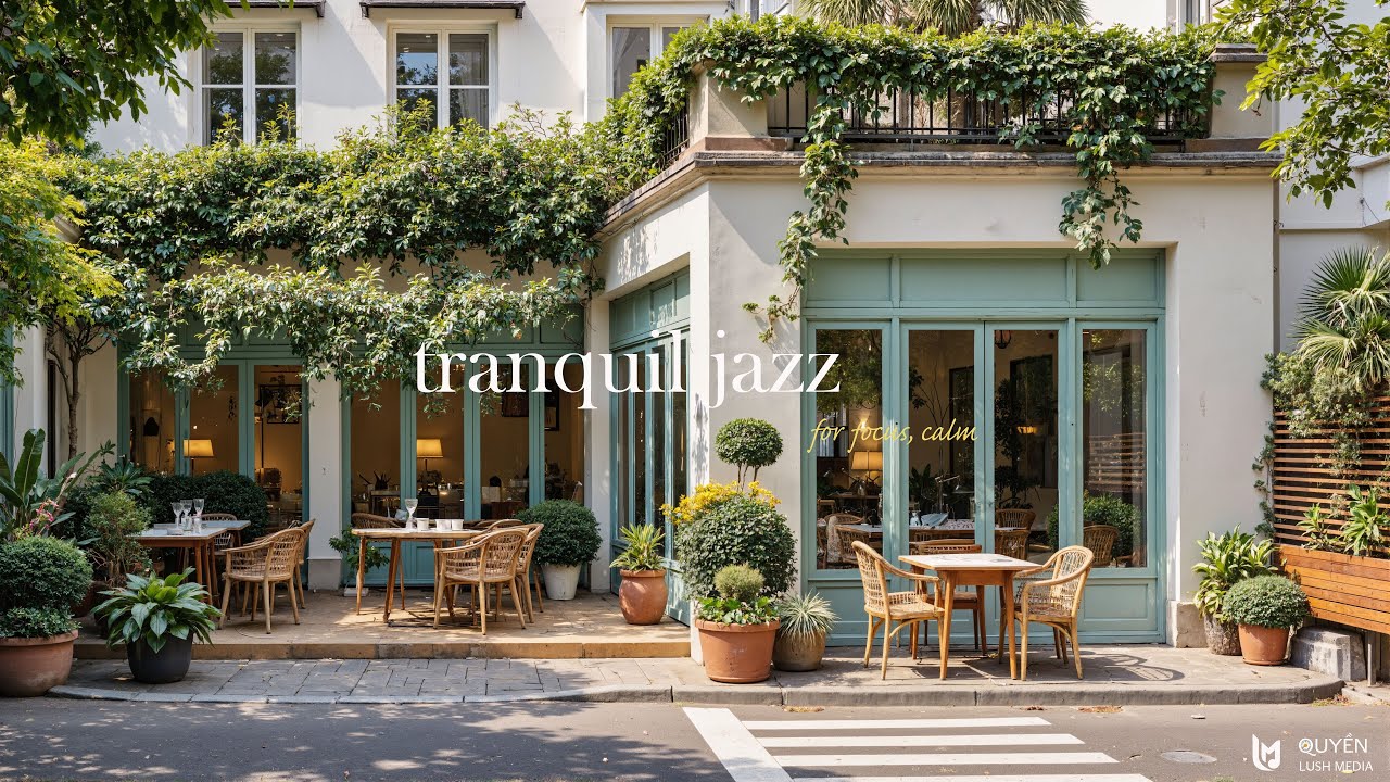 Spring Jazz Café Space - Tranquil Music At Coffee Shop Ambience For Study, Focus & Calm