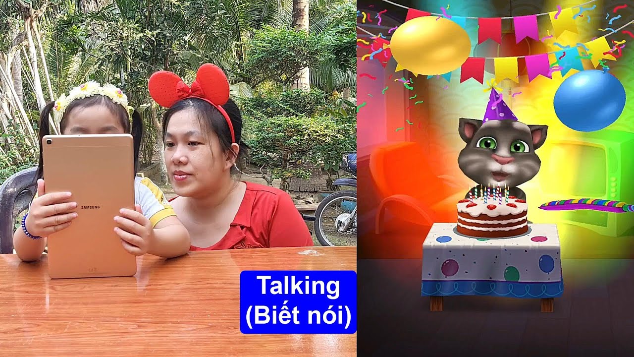 Mừng sinh nhật mèo My Talking Tom 🐱 Xí Muội XM