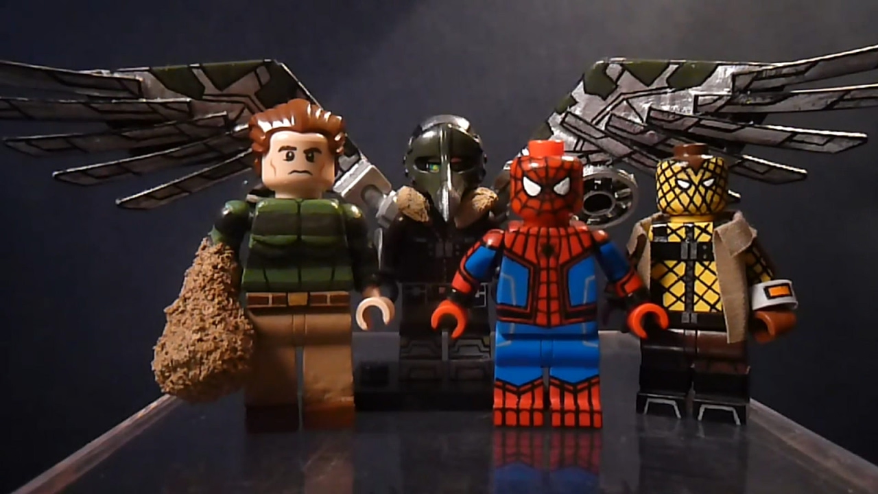 Custom Lego Spider-Man Villains Part 1 (Spider-Man, Sandman, The Shocker, and The Vulture)