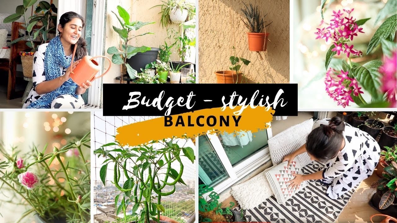 Stylish Balcony on a Budget | Plants and Decor (Diwali Special)