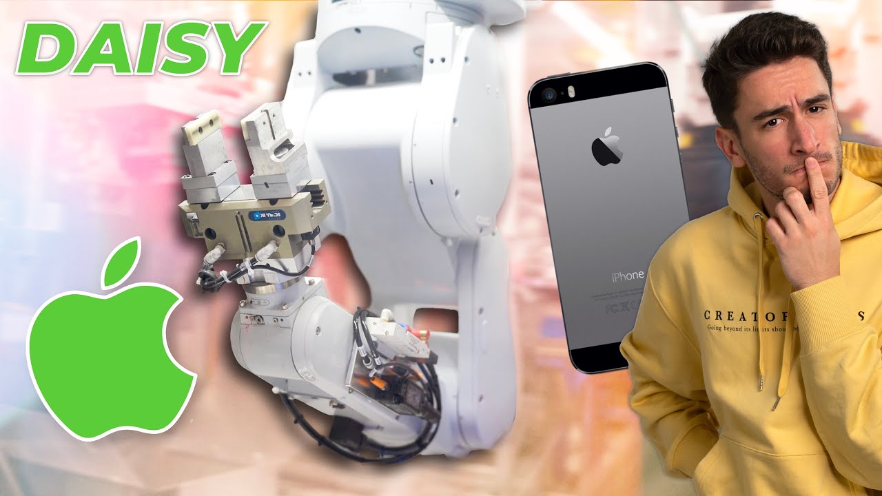 Je découvre le robot d'Apple qui recycle les iPhone ! (Daisy)