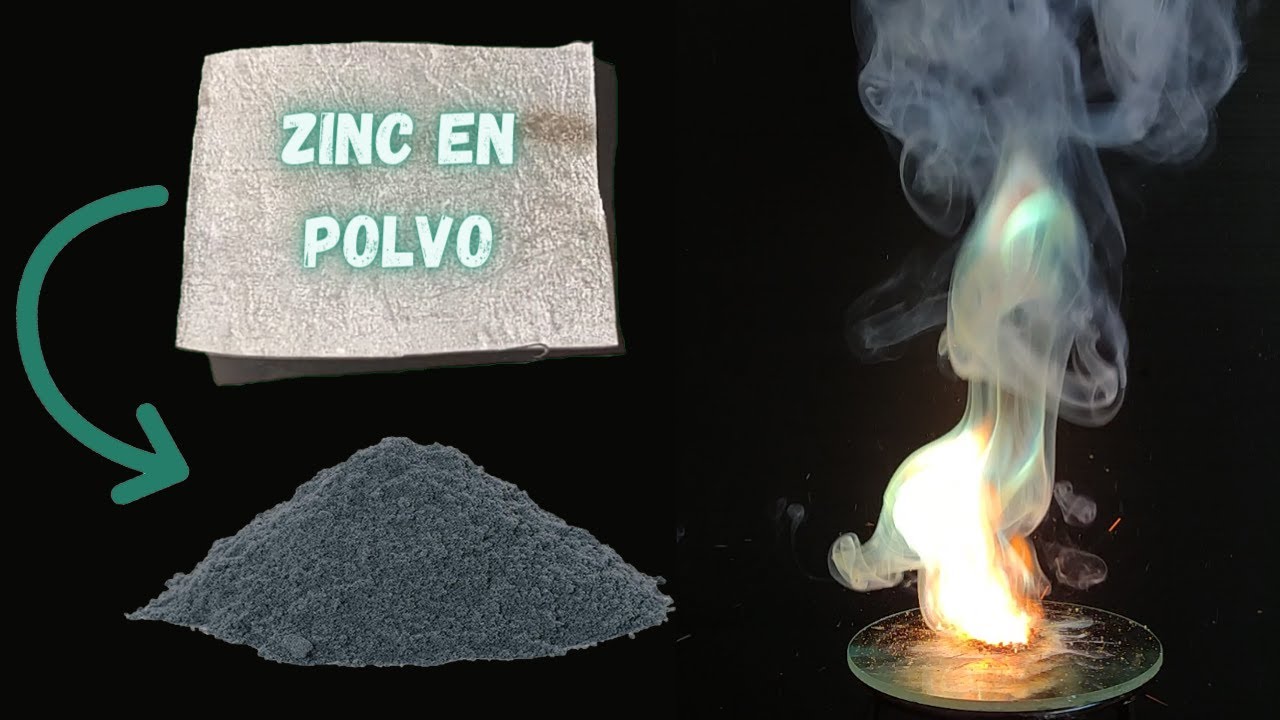 ✨Haciendo ZINC en  POLVO🧪a partir de Lámina de Zinc🔧|Experimento de química| Zn→ZnCl2→Zn(OH)2→ZnO→Zn