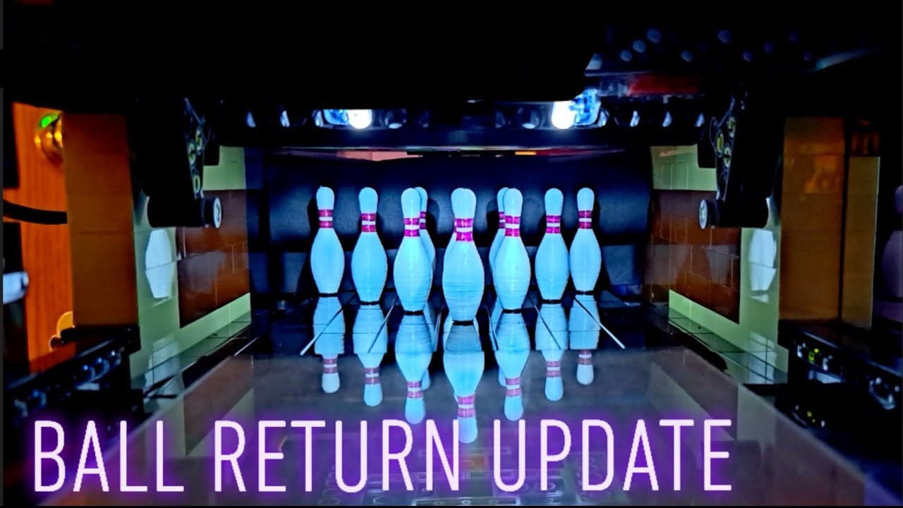 Lego Bowling Update [Ball Return Test & Reveal] #bowling #lego #legobuild #3dprinted