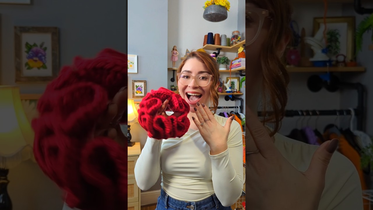 Trendy Crochet Oversized Scrunchie ❤️🧶