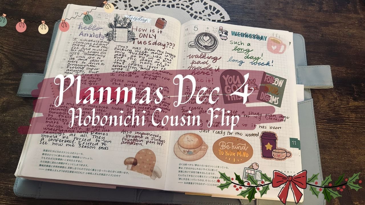 PLANMAS ДЕНЬ 4 | Hobonichi Cousin With Flip Through | Ноябрь 2025