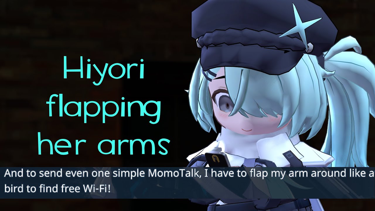 [Blue Archive] Hiyori flapping her arms