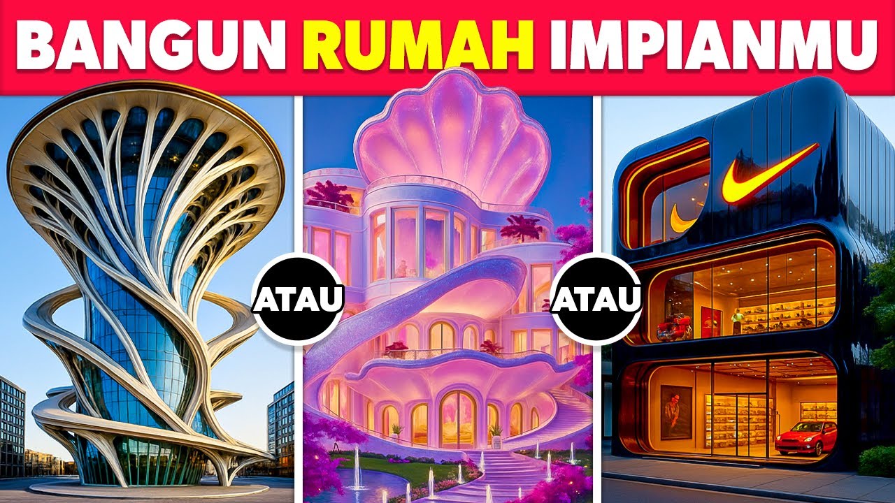 Pilih Mana...? Bangun RUMAH 15 MILYAR Kamu 🏠🤑💸🤖 Rumah Mewah Ajaib