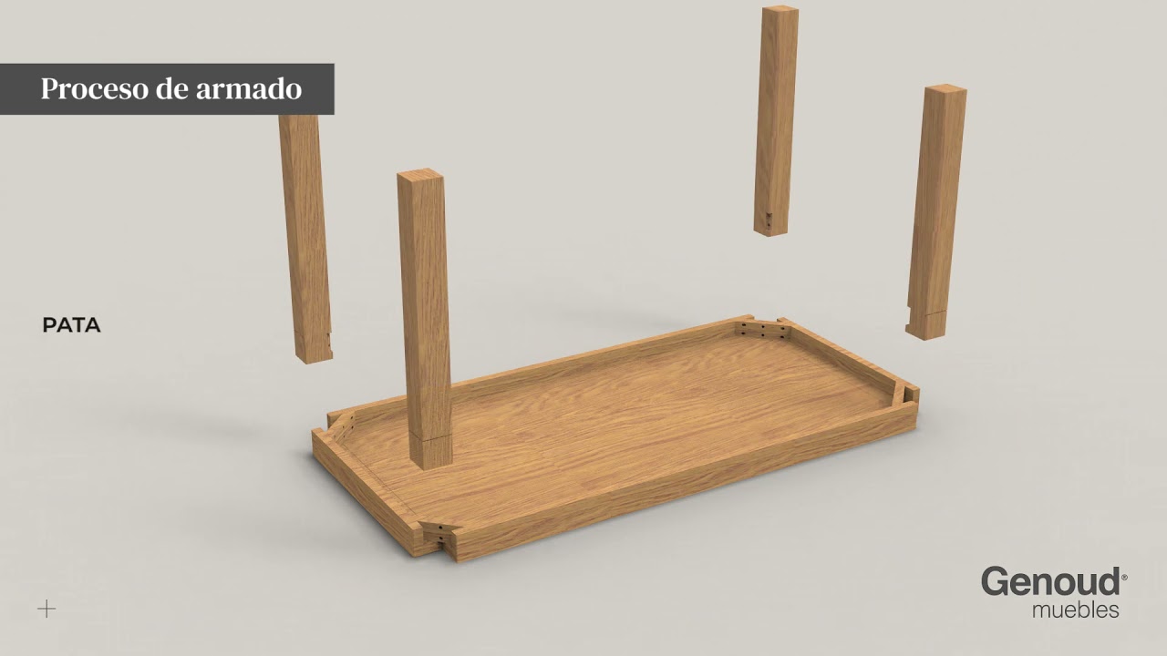 MESA FIJA [ Contemporánea ] de Genoud Muebles | Instructivo de armado