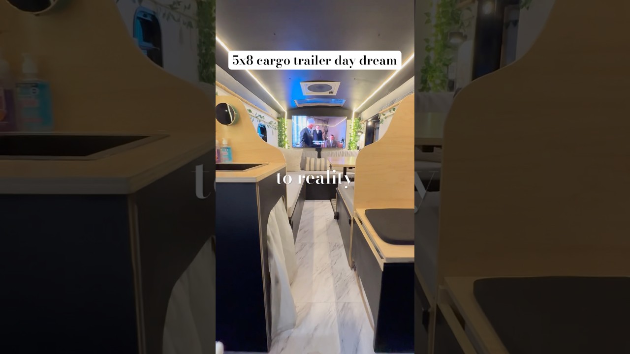 5x8 Cargo Trailer Dream to Reality | #trailerconversion