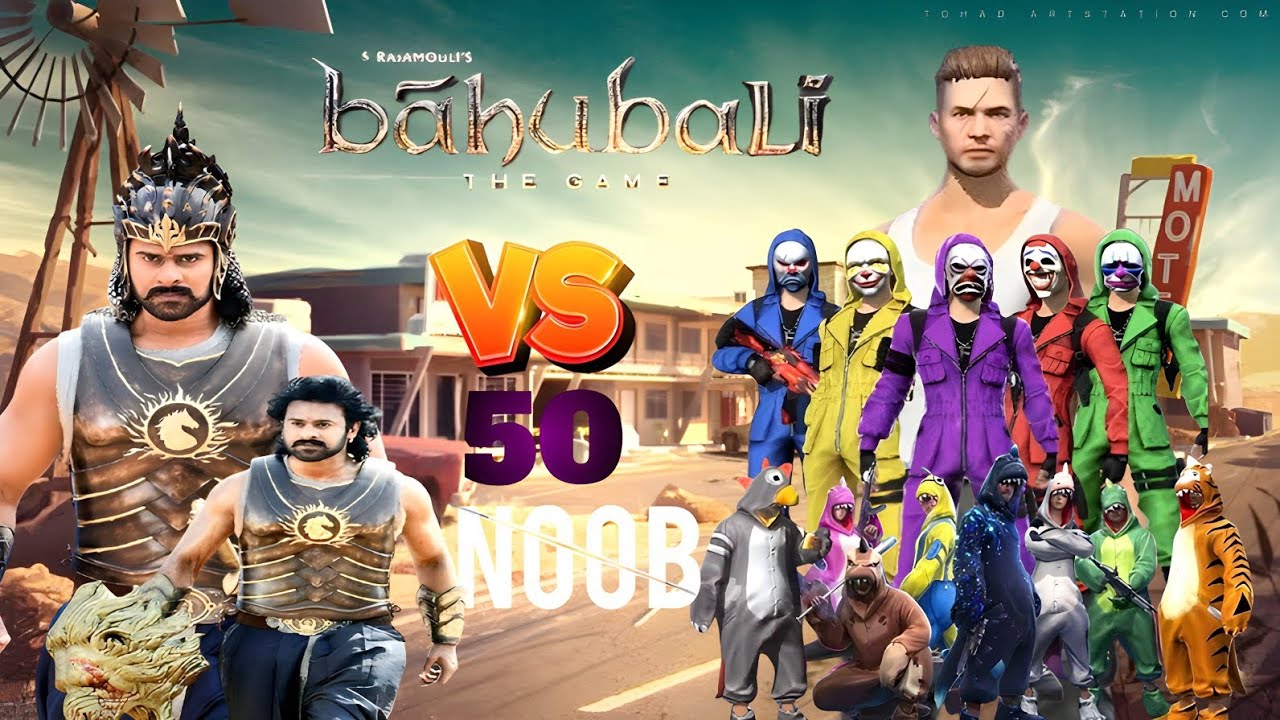 Bahubali Vs 50 Noob |||| #gaming #video 😂🤣😆😂#viral #gaming #video #funny 🤣🤣😝i