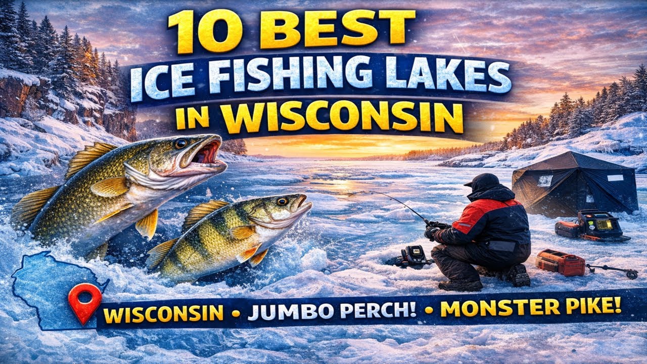 Топ-10 озер Висконсина, где обязательно нужно порыбачить на льду.