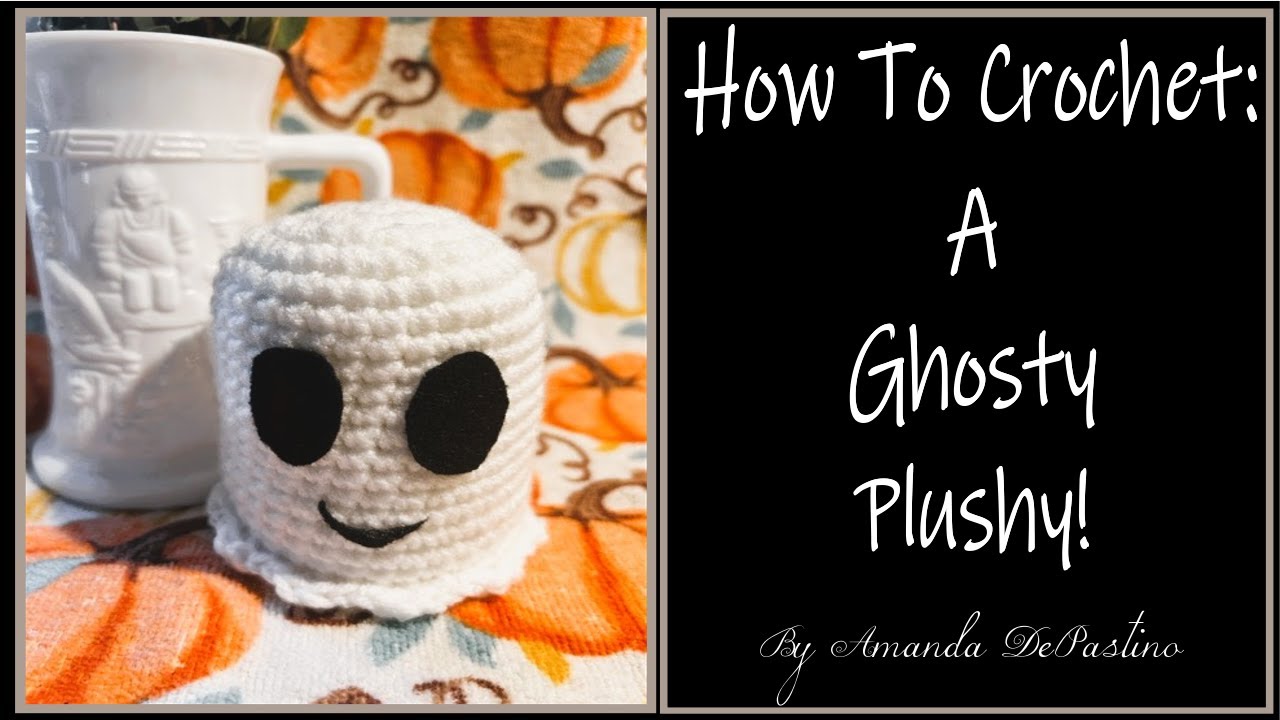 How to Crochet a Ghost Plushy: Easy Crochet; #crocheting #halloween #crochetlove #ghost #crochet